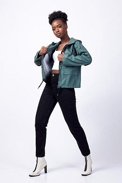 ByCukurovaFrango BY-8302 Γυναικείο Boyfriend Μαύρο Ανεξίτηλο Ψηλόμεσο Παντελό...