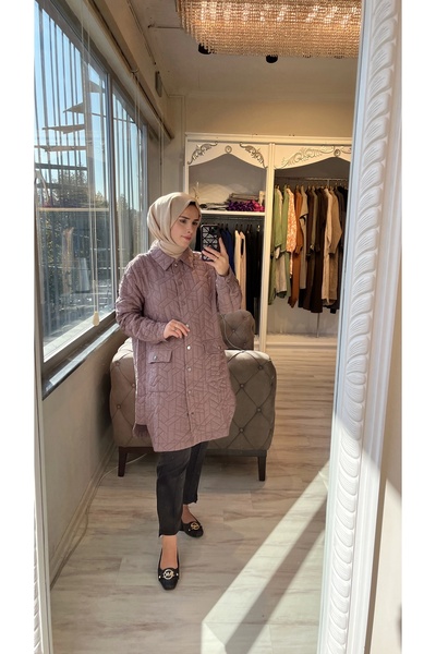 Invee سترة مبطنة من فرو المنك من INVEE 6879