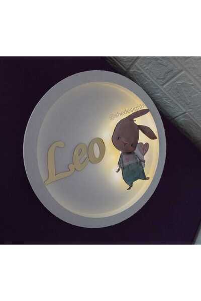 s'he design organizasyon İsme Özel  Hazırlanan  Ledli Ahşap Pano Hastane Odas...