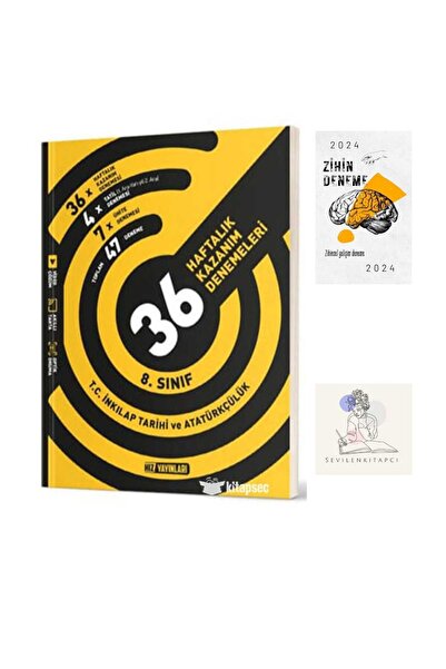 Hız Yayınları HIZ YAYINLARI 8.SINIF İNKILAP  36 HAFTA DENEME+ZİHİN DENEME(SEV...