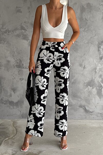 sportiness Women's Knitted Crepe Pants