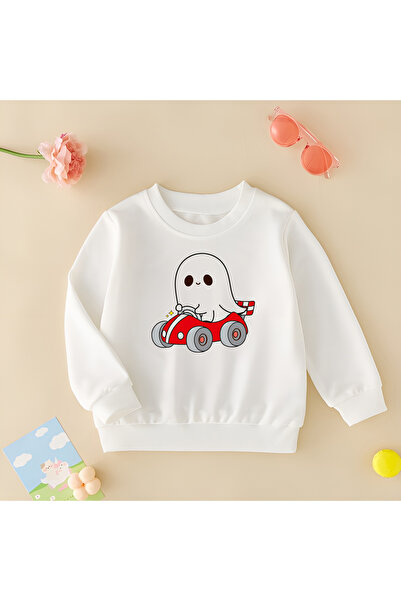 CDA Drăguț Ghost Unisex Fată Băiat Bebeluș Hanorac alb