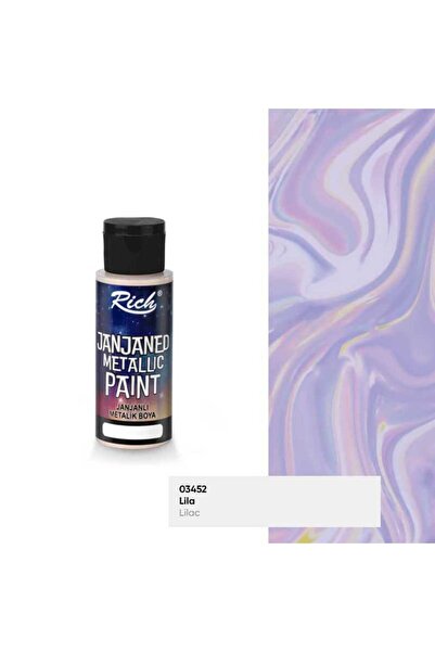 SEYFİKİRTASİYE JANJANLI METALİK AKRİLİK BOYA 60 CC SU BAZLI YANAR DÖNER RENK ...