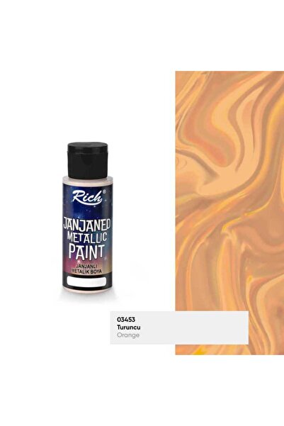 SEYFİKİRTASİYE JANJANLI METALİK AKRİLİK BOYA 60 CC SU BAZLI YANAR DÖNER RENK ...