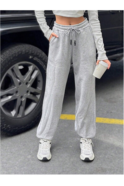 yx yustex sport Γκρι Unisex Φαρδιά Φόρμα Jogger που απομακρύνει τον ιδρώτα