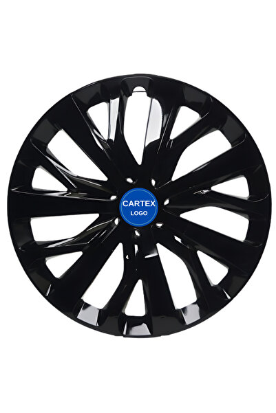 Cartex RENAULT TALİANT 15'' İNÇ ARAÇLAR İÇİN UYUMLU JANT KAPAĞI SİYAH (LOGO H...
