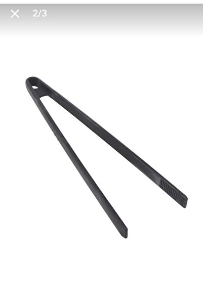 EMPA Fireproof Non-Stick Black and Gray Silicone Tongs