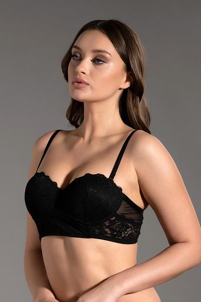 C&City Podporovaný Bustier C15120 Black bez ramínek