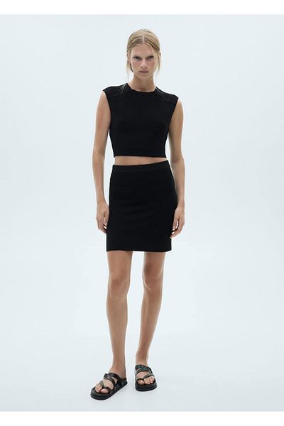 MANGO Woman Sleeveless Knitwear Blouse
