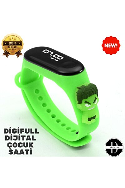 DİGİFULL Figürlü Dijital Led Çocuk Saati Dokunmatik Ekranlı Su Geçirmez