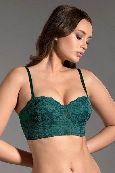 C&City Segel-Strand-Unterstütztes trägerloses Bustier C15120 Grün