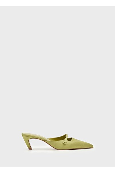 MANGO Woman Kitten topuklu saten ayakkabı