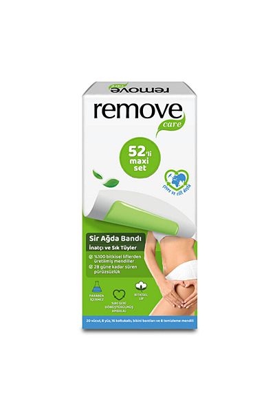 remove - Stubborn and Thick Feathers Waxing Tape - 52 Pieces Maxi Set - 52 Pieces