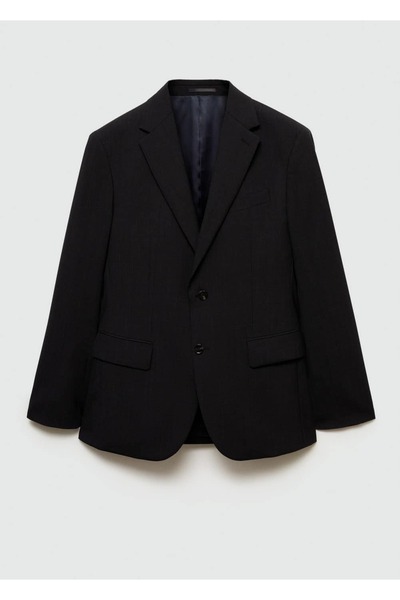 MANGO Man %100 işlenmemiş yün dar kesim blazer ceket