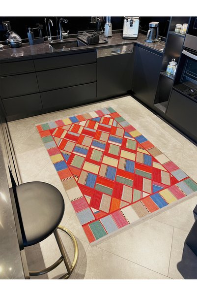Rugs Modern Halı South Collection Multicolored Mixed Geometric Patterned Mode...