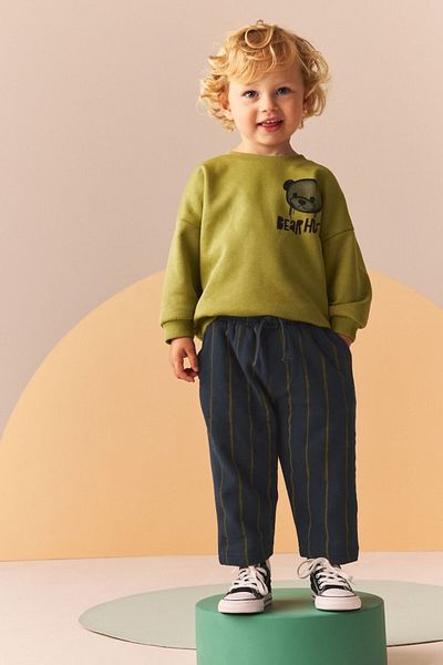 Ladin Store New Season Boy's Cotton Sweatshirt & Jogger Top and Bottom Set
