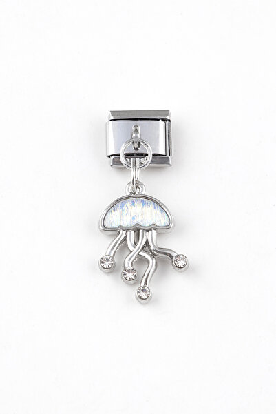 Sortie Aksesuar Deniz Anası Figürlü Zirkon Taşlı Paslanmaz Çelik Italyan Char...