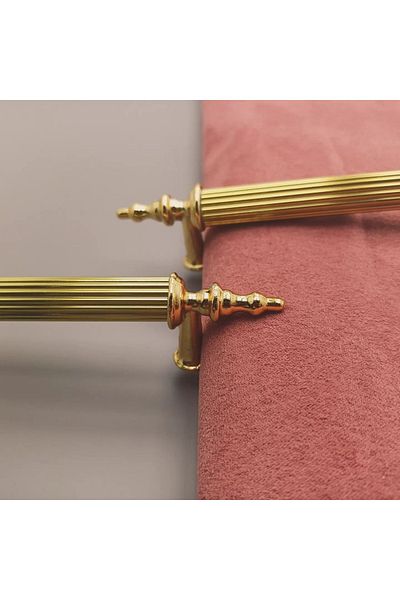 kayakulp Mâner de lux din aluminiu pentru țevi de lux 192 mm auriu (sertar dulap mobilă bucătărie)