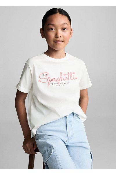 MANGO Kids Κεντητό T-Shirt