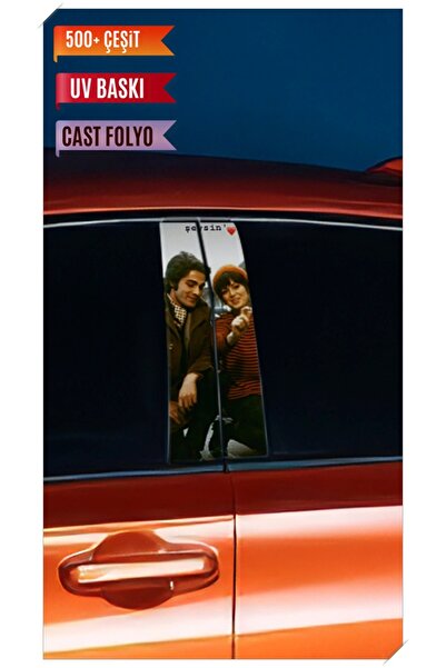 Hobi Butik Araç Kapı Direk Kaplama Folyosu Kadir - Türkan Desenli (Sağ Sol Ta...