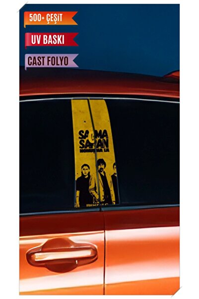 Hobi Butik Araç Kapı Direk Kaplama Folyosu Behsat Ç Desenli (Sağ Sol Takım) (...