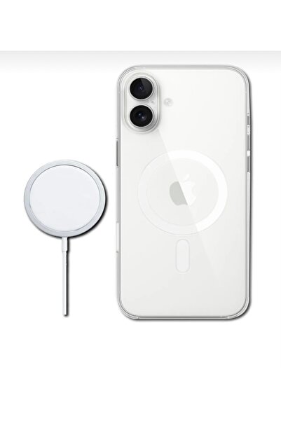 OVADA İphone 16 Uyumlu Magsafe Destekli Sararmaz Animasyonlu Şeffaf Kılıf