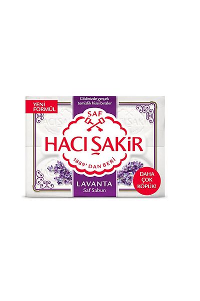 Hacı Şakir Solid Soap - Lavender - 4 Pieces