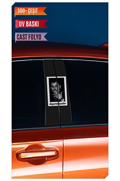 Hobi Butik Araç Kapı Direk Kaplama Folyosu Azer Bülbül Desenli (Sağ Sol Takım) (2 Adet) - 22x50 Cm