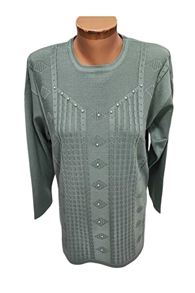 Sel Giyim سترة الأم المحبوكة بتفاصيل حجرية من BATTAL للموسم الجديد