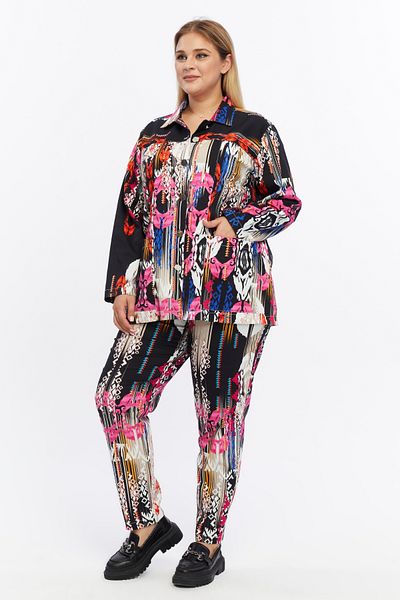 Jacob & Co. Plus Size - Modern Patterned Suit Set
