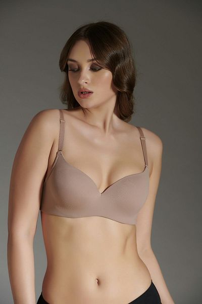 C&City Supported Laser Soft Cup Jumpsuit Bra C16015 Mink