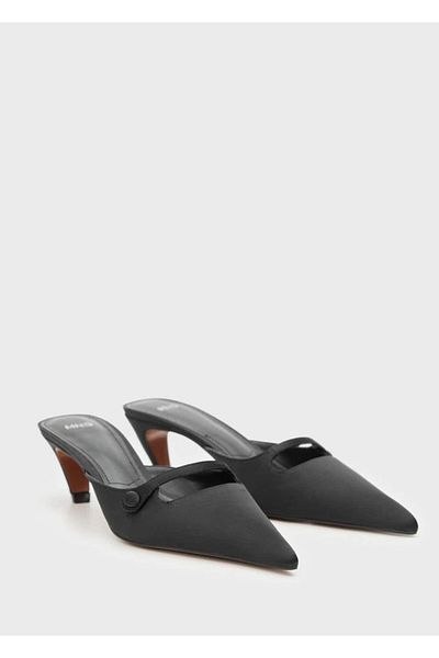 MANGO Woman Kitten Heel Satin Shoes