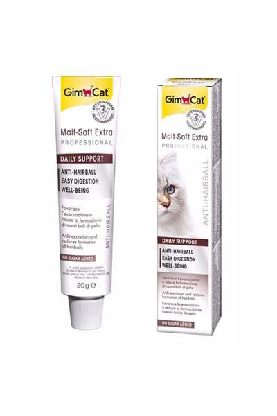 Gimcat Malt Soft Extra Tüy Yumağı Önleyici Kedi Macunu 20 Gr - Petshopundan