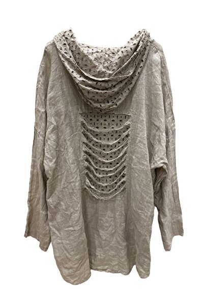 PHUTİ COLLECTION طقم كتان مستورد بقلنسوة وسحاب