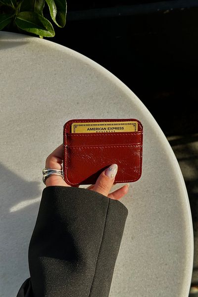 klovi Cherry Red Card Holder Mini Wallet