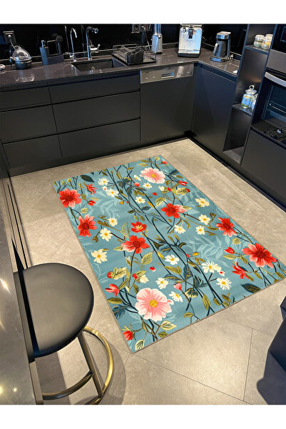 Rugs Modern Halı سجادة ديكور عصرية من مجموعة باريس بألوان زرقاء ونقوش مختلطة ...