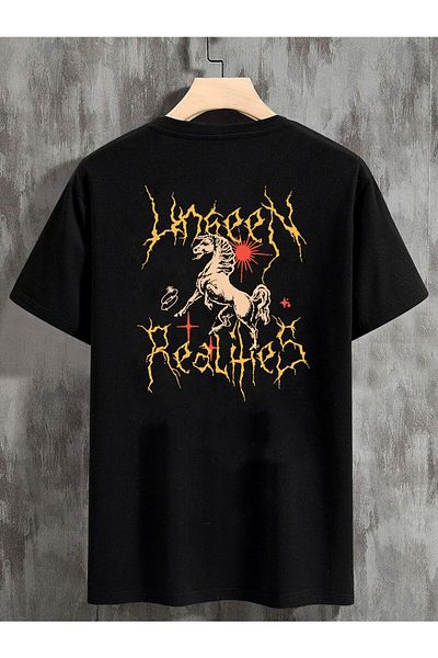 Relax family xf Realites Black Unisex Oversize T-shirt - Back Print