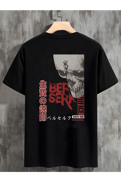 Relax family xf Μπλουζάκι Berserk Printed Unisex Μαύρο Oversize