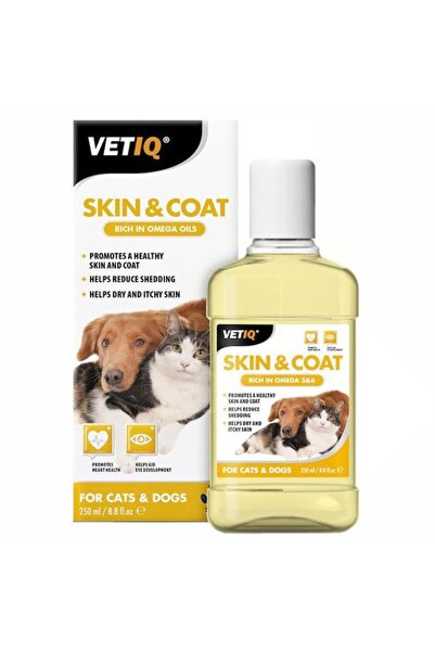 Vetiq MC Skin Coat Kedi Ve Köpek Omega 3 Ve 6 Besin Takviyesi 250 Ml