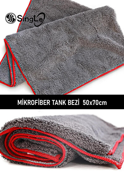 Single Mikrofiber Kırmızı Biyeli Oto Yıkama ,kurulama ,araba Tank Temizlik Be...