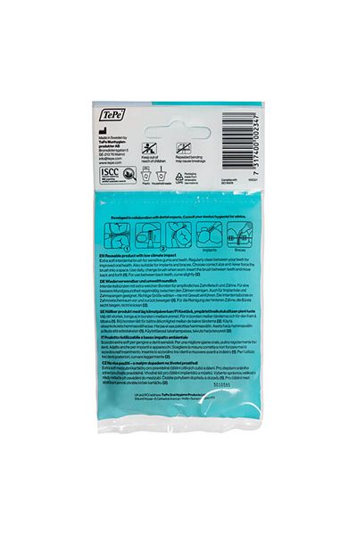 TePe Blue Interdental Brush - Extra X Soft Interface Brush 0.6mm Pack of 8
