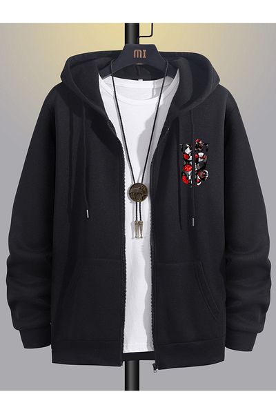 Relax family xf Men's Winter Red White Black Sweatshirt Tracksuit Combination Suit Bottom Top