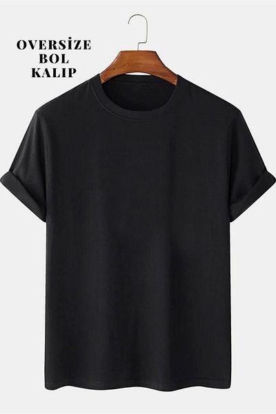 Relax family xf Ανδρικό μπλουζάκι Oversize Loose Cut Crew Neck Cotton Summer Basic