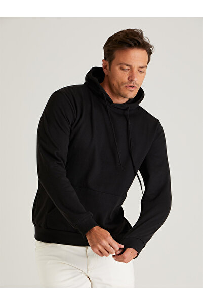 Relax family xf Чоловічий зимовий світшот з капюшоном тонкий бавовняний з принтом