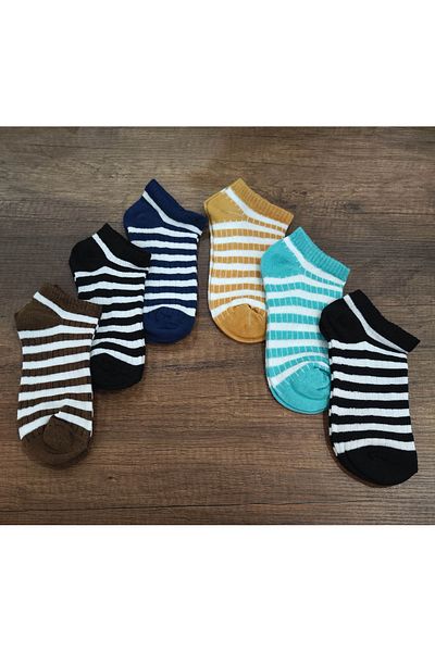 Leement socks Дамски къси памучни чорапи до глезена с 6 чифта панди