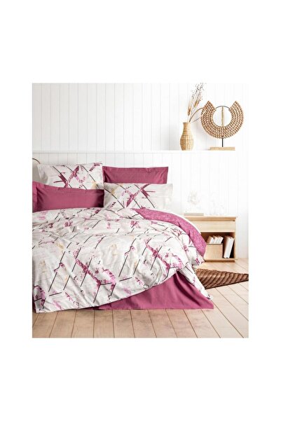 Cotton Box Renata Plum Double Duvet Cover Set