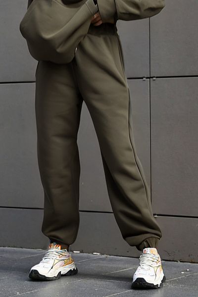 ruNadeS Men's Three-String Sporty Sweatpants with Cotton Inside and Elastic Legs