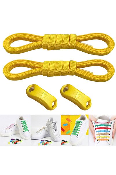 YeferStore Takbırak Smart Elastic Laces - 1 Pair Set