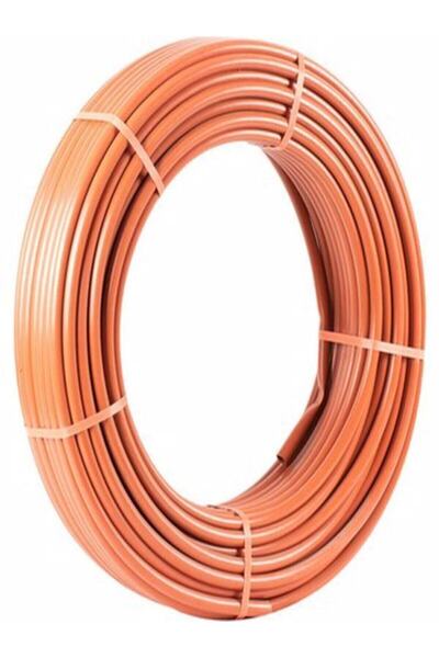 GÜRÜN PLASTİK 14'lük Kangal Boru 6 Atü Elektrik Tesisat Borusu Turuncu
