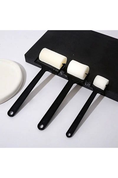 BGA 3 Pieces Artistic Roller Set - Large Paint Sponge Paint Brush
